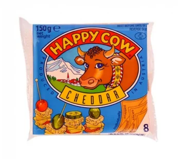 Happy Cow Yellow Cheddar Slice Cheese