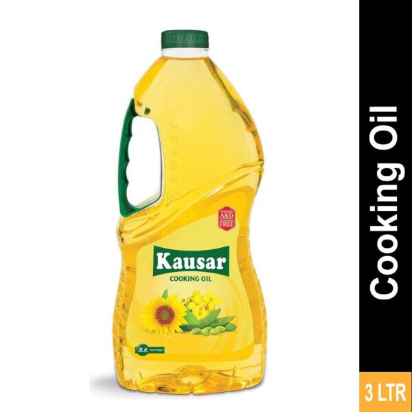 Kausar Cooking Oil 3 Litre Bottle