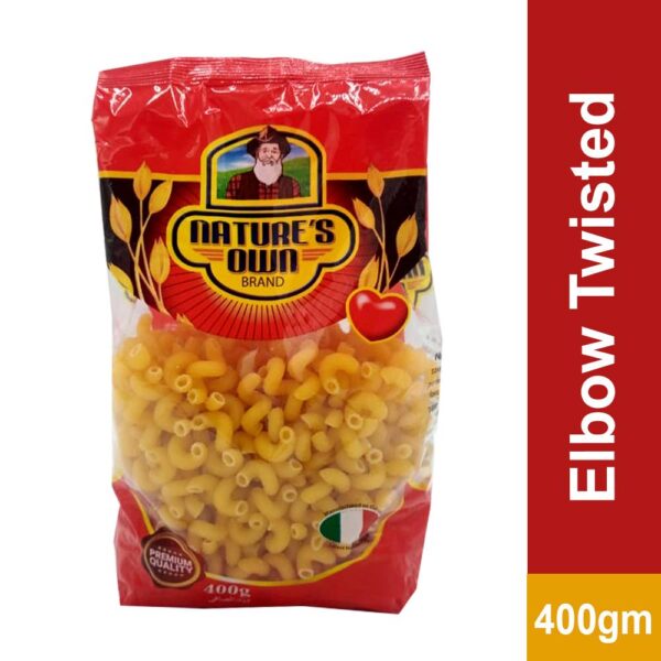 NATURES 400g ELBOW TWISTED PASTA