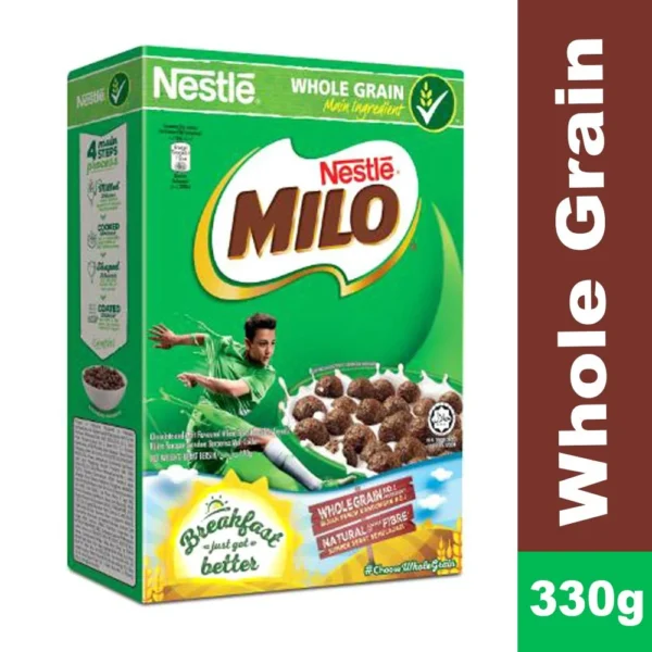 NESTLE MILO Whole Grain Chocolate & Malt Flavoured Wheat Balls Breakfast Cereal