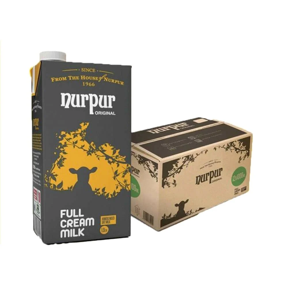 Nurpur Full Cream Milk Carton (1×12)