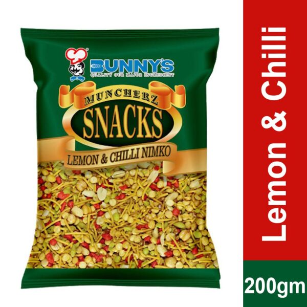 Bunnys Munchers Snacks Lemon & Chilli Nimko