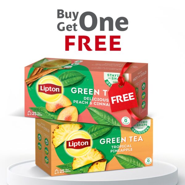 Buy Lipton Pineapple Green Tea & Get Peach Green Tea Free