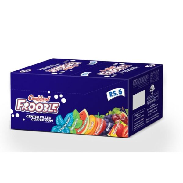 Candy Land Frooble Center Filled Coated GUM BOX of 50 pcs