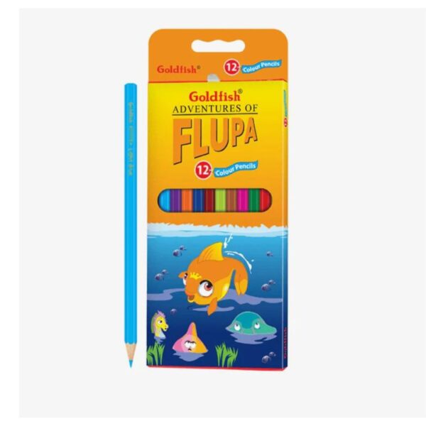 GOLDFISH ADVENTURES OF FLUPA COLOUS PENCILS 1 UNIT 12s