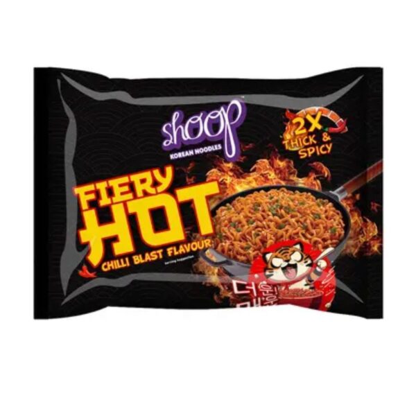 Shoop Korean Noodles Fiery Hot Chilli Blast 140g