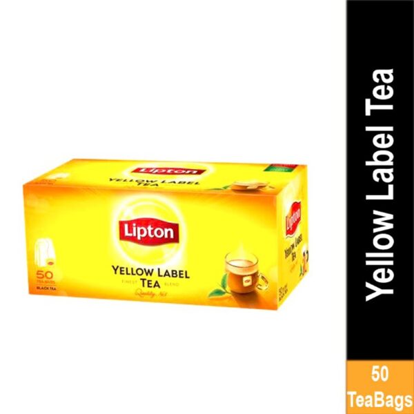 Lipton Yellow Label Finest Tea Blend Tea Bags Black Tea 50 Pcs