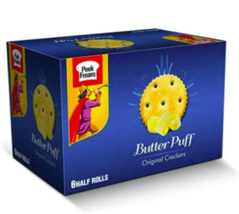 Peek Freans Butter Puff Original Crackers Half Roll Box