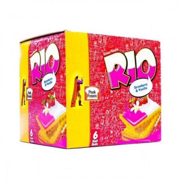 Peek Freans Rio Strawberry Vanilla Half Roll (8pcs)