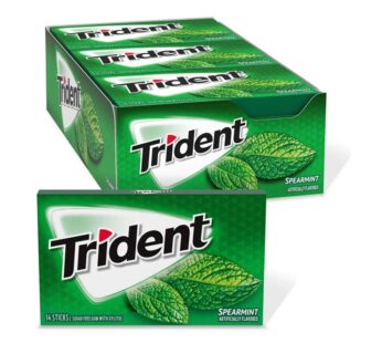 Trident Spearmint Sugar Free Gum 14 Sticks